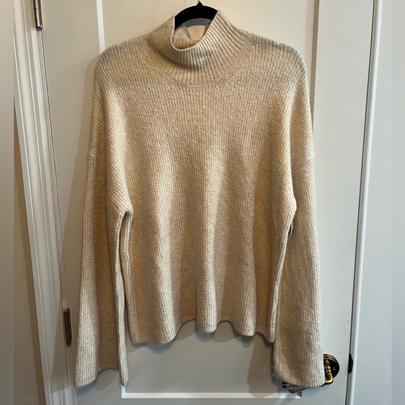 French Connection Cream Cowl Neck Sweater - Picture 1 of 4
